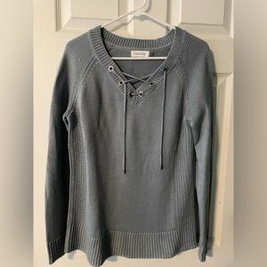 Calvin Klein blue gray sweater